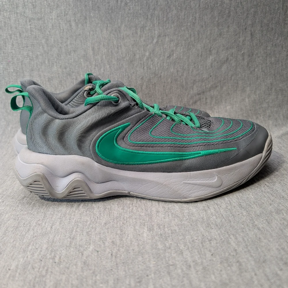 Nike Giannis Immortality 4 Sneakers Youth 6Y Gray Green Basketball Shoes - Picture 6 of 12